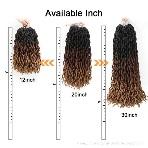 Long Wavy Gypsy Locs Ombre Crochet Hair 30inch Goddess Locs Faux Locs African Roots Dreadlocs Synthetic Braiding Hair